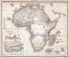 Historic Wall Map : Canary Islands, Africa 1853 Afrika. Entworfen von G. Heck , Vintage Wall Art