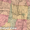Historic Map : 1869 Rutland County, Vermont. - Vintage Wall Art