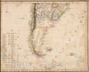 Historic Map : Argentina; Chile, , South America 1855 Sud-America III. , Vintage Wall Art