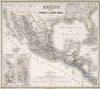 Historic Map : 1879 Mexico. Central America. - Vintage Wall Art