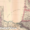 Historic Map : France, 1886 Southwest France. , Vintage Wall Art