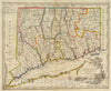 Historic Map : 1814 Connecticut : Vintage Wall Art