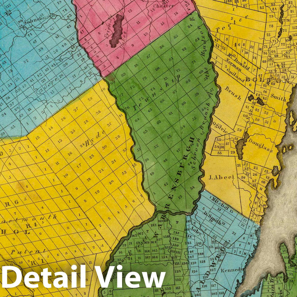 Historic Map : 1829 Warren County. - Vintage Wall Art