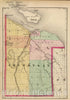 Historic Map : 1873 (Map of Cheboygan County, Michigan) - Vintage Wall Art