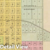 Historic Map : 1887 Iola, E. Geuda Springs, Torrance, Kellogg, New Salem. - Vintage Wall Art