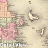 Historic Map : New Bedford (Mass.), Massachusetts, 1871 New Bedford. , Vintage Wall Art