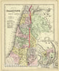Historic Map : 1890 Palestine, Jerusalem. - Vintage Wall Art