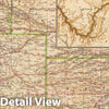 Historic Map : Arizona, Grand Canyon (Ariz.) 1929 142. Colo, Kans. , Vintage Wall Art
