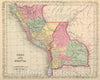 Historic Map : 1859 Peru And Bolivia. - Vintage Wall Art