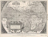 Historic Map : National Atlas - 1587 (Facsimile) America by Ortelius. - Vintage Wall Art
