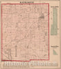 Historic Map : 1874 Kankakee Township, Laporte County, Indiana. - Vintage Wall Art