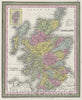 Historic Map : 1855 Scotland - Vintage Wall Art