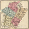 Historic Map : 1862 District, Pike, Washington, Earl, and Colebrookdale Townships, Berks County, Pennsylvania. - Vintage Wall Art