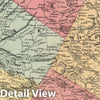Historic Map : 1862 District, Pike, Washington, Earl, and Colebrookdale Townships, Berks County, Pennsylvania. - Vintage Wall Art