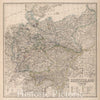 Historic Map : 1875 Germany. - Vintage Wall Art