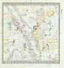 Historic Map : Celestial Atlas - 1844 Anno 1830. No. 4. June, July, Aug. - Vintage Wall Art