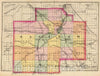 Historic Map : 1873 (Map of Saginaw County, Michigan) - Vintage Wall Art