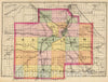 Historic Map : 1873 (Map of Saginaw County, Michigan) - Vintage Wall Art