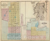 Historic Map : 1874 Map of Litchfield; Plan of Willmar; Brainerd, Minnesota. - Vintage Wall Art