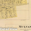 Historic Map : 1887 Cheney, Andale, Mulvane and Milan. - Vintage Wall Art