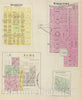 Historic Map : 1887 Wabaunsee, Newbury, Alma, Bismark. - Vintage Wall Art