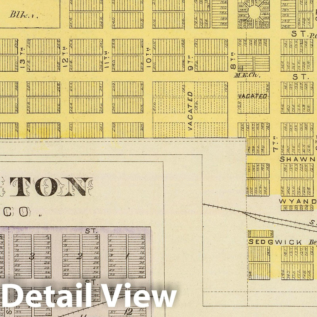 Historic Map : 1887 Elk Falls, Longton, Oak-Valley. - Vintage Wall Art