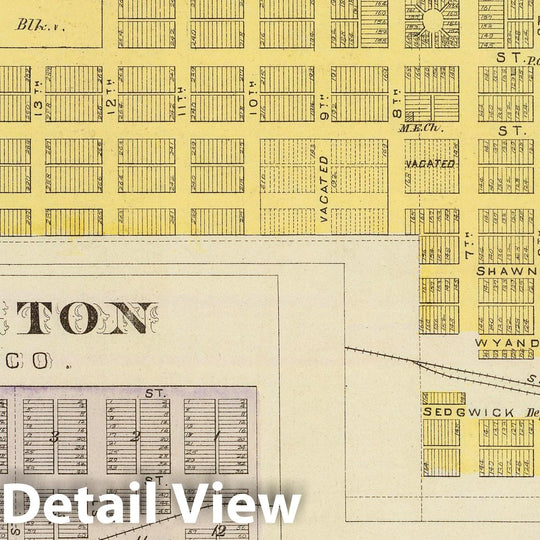 Historic Map : 1887 Elk Falls, Longton, Oak-Valley. - Vintage Wall Art