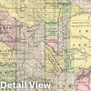 Historic Map : 1890 Indian Territory : Vintage Wall Art