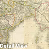 Historic Map : India; Myanmar, South Asia 1825 Composite: Carte Generale des Indies. , Vintage Wall Art