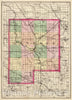 Historic Map : 1873 (Map of Genesee County, Michigan) - Vintage Wall Art