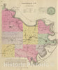 Historic Map : 1887 Doniphan Co, Kansas. - Vintage Wall Art