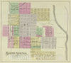 Historic Map : 1887 Baxter Springs, Cherokee Co, Kansas. - Vintage Wall Art