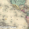 Historic Map : 1856 Western Hemisphere. - Vintage Wall Art