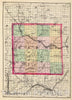 Historic Map : 1873 (Map of Barry County, Michigan) - Vintage Wall Art