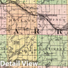 Historic Map : 1873 (Map of Barry County, Michigan) - Vintage Wall Art
