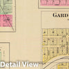 Historic Map : 1887 Colwich, Garden Plains, Maize, Bayneville, Greenwich, Oatville & Freeport. - Vintage Wall Art