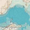 Historic Map - 1906 Hydrographic map Lake Mendota. - Vintage Wall Art