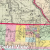 Historic Map : 1858 California, Oregon, Washington, Utah, New Mexico. v2 - Vintage Wall Art