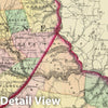Historic Map : 1872 Wayne, Pike counties. - Vintage Wall Art