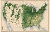Historic Map : Statistical Atlas - 1903 159. Oats/acre. - Vintage Wall Art