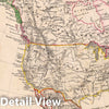 Historic Map : 1855 Nord America. - Vintage Wall Art