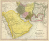 Historic Map : 1845 Persia, Arabia &c. - Vintage Wall Art