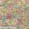 Historic Map : National Atlas - 1857 Indiana. - Vintage Wall Art