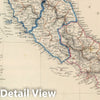 Historic Map : 1847 Italy. - Vintage Wall Art