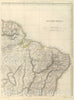 Historic Map : 1848 Eastern Brazil. - Vintage Wall Art