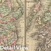 Historic Map : 1886 Ireland, Scotland. - Vintage Wall Art