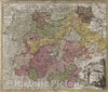 Historic Map : Germany, 1788 Thuringiae. , Vintage Wall Art
