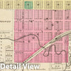 Historic Map : 1887 Peabody, St. Francis City, Burns Sta. - Vintage Wall Art