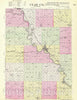 Historic Map : 1887 Clay Co, Kansas. - Vintage Wall Art