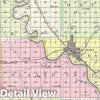 Historic Map : 1887 Clay Co, Kansas. - Vintage Wall Art